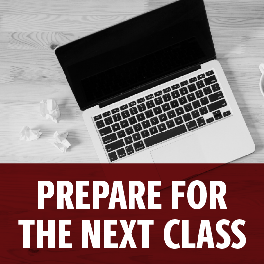 Prepare for the next online class