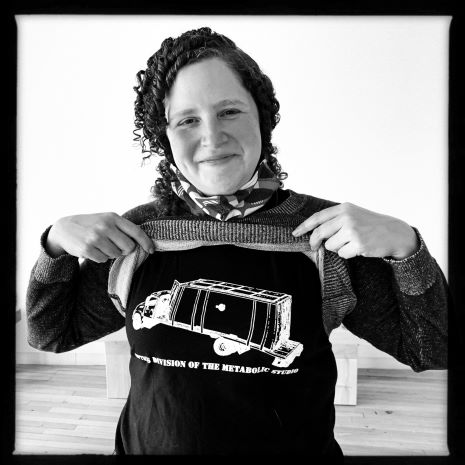 Black and white photograph of Denise Markonish 