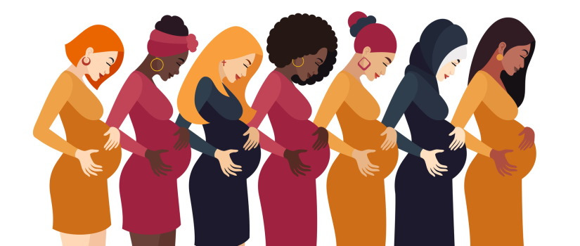 graphic of pregnant women