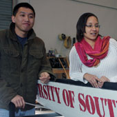 Engineering students hope to stay dry in concrete canoe