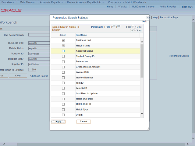 Screen image of this step