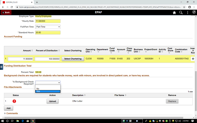 Screen image of this step