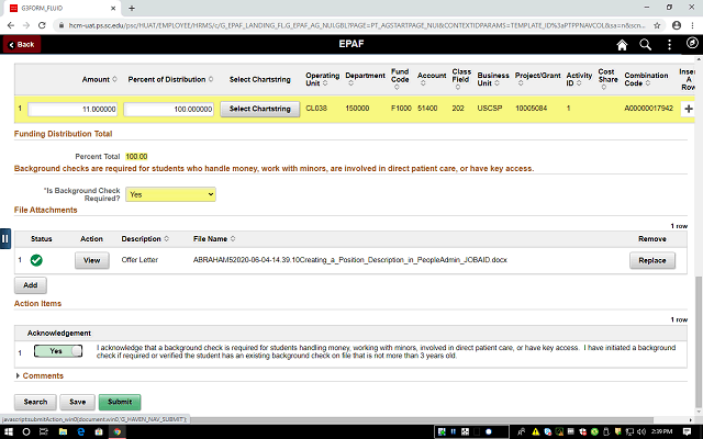 Screen image of this step