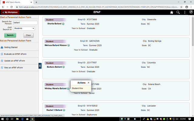 Screen image of this step