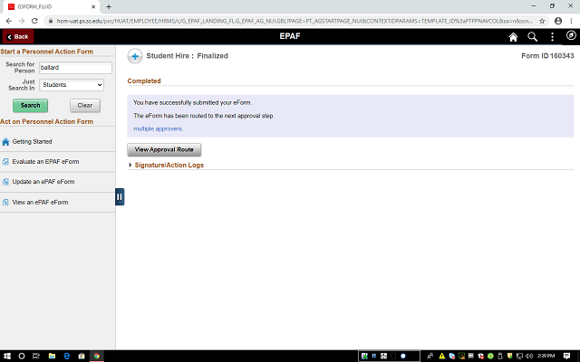 Screen image of this step