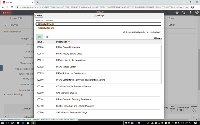 Screen image of this step