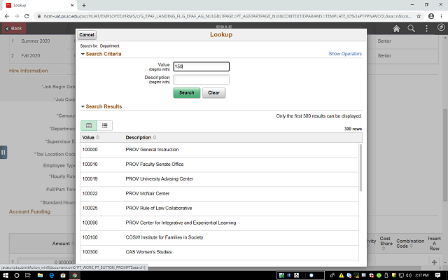 Screen image of this step