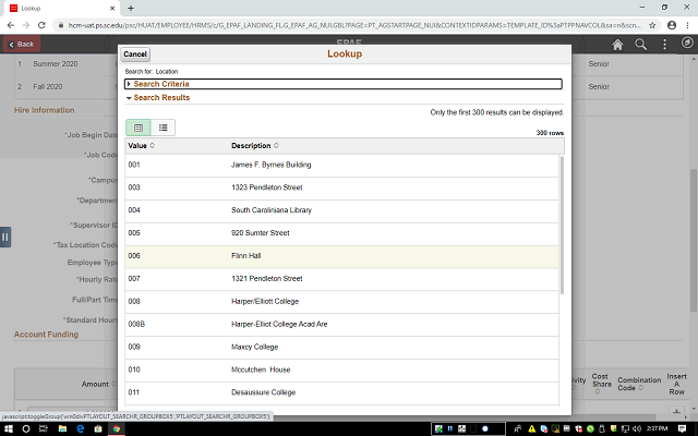 Screen image of this step