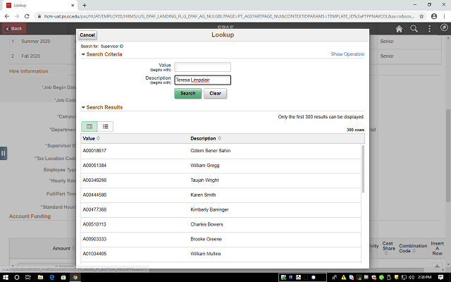 Screen image of this step