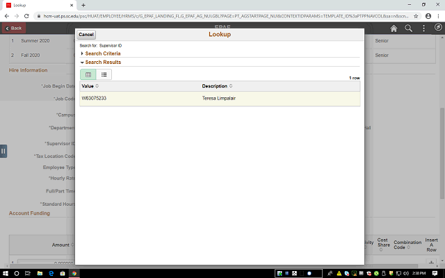 Screen image of this step