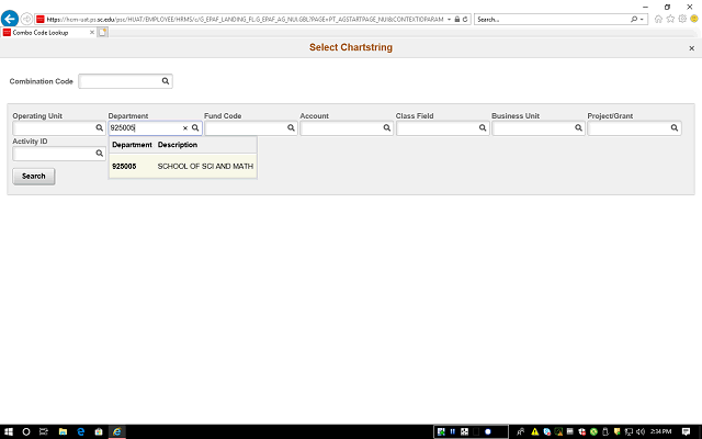 Screen image of this step