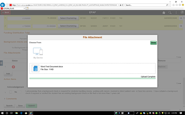 Screen image of this step