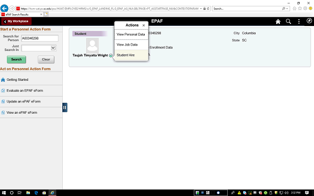 Screen image of this step
