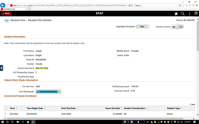 Screen image of this step