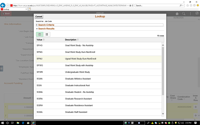 Screen image of this step