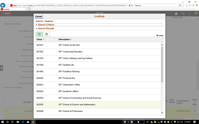 Screen image of this step