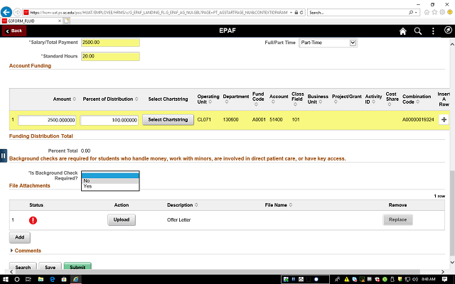 Screen image of this step