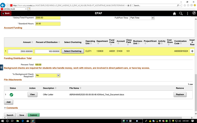 Screen image of this step