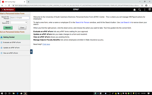 Screen image of this step