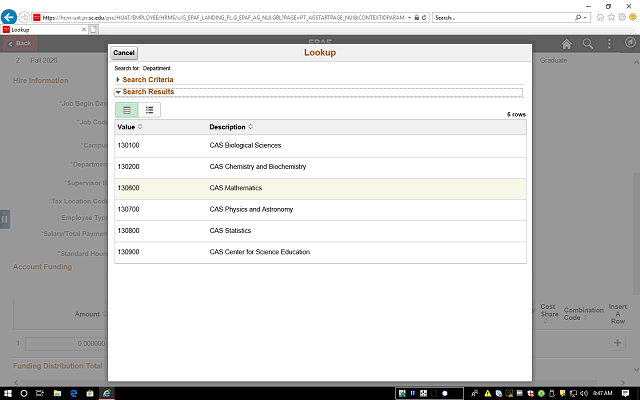 Screen image of this step