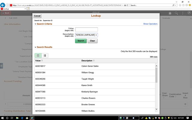 Screen image of this step
