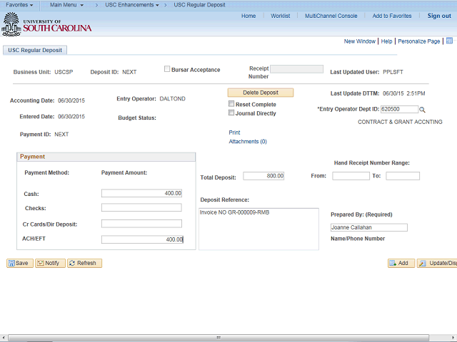 Screen image of this step