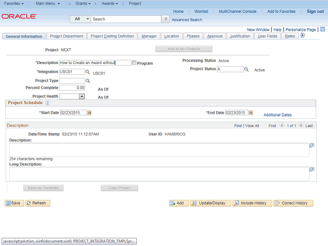 Screen image of this step