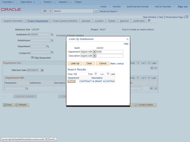 Screen image of this step