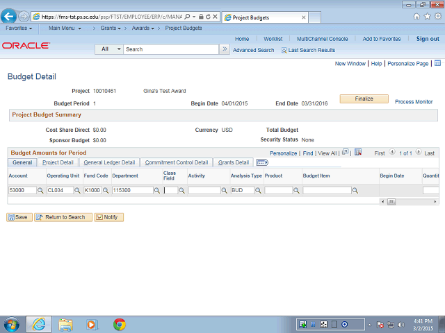 Screen image of this step