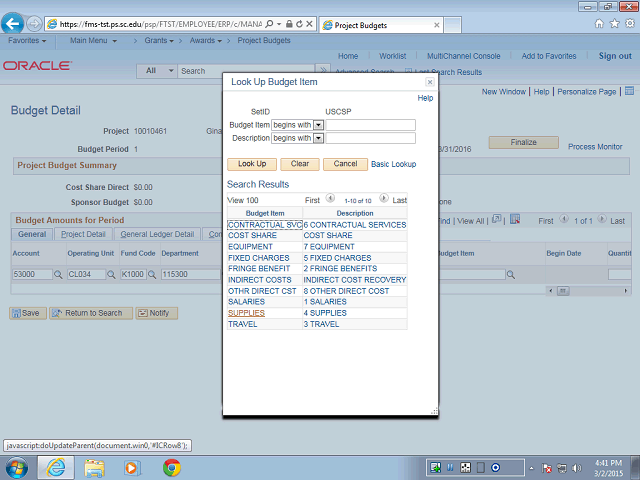 Screen image of this step