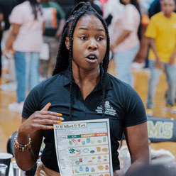 woman in gymnasium