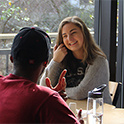 two students chatting