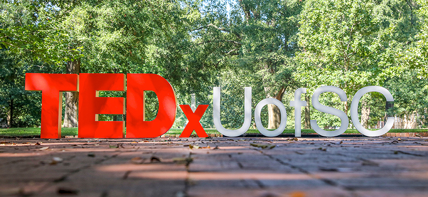TEDxUofSC letters on the Horseshoe