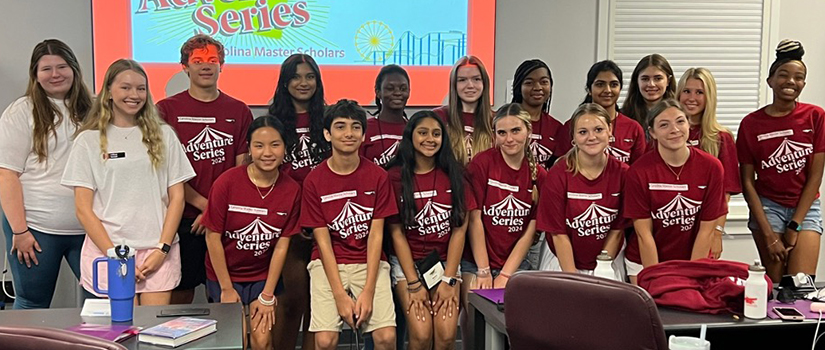 Carolina Master Scholars posing for a class photo