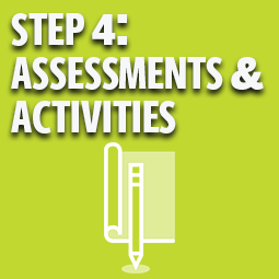 Step 4: Assessments & Activities Step 4: Assessments & Activities
