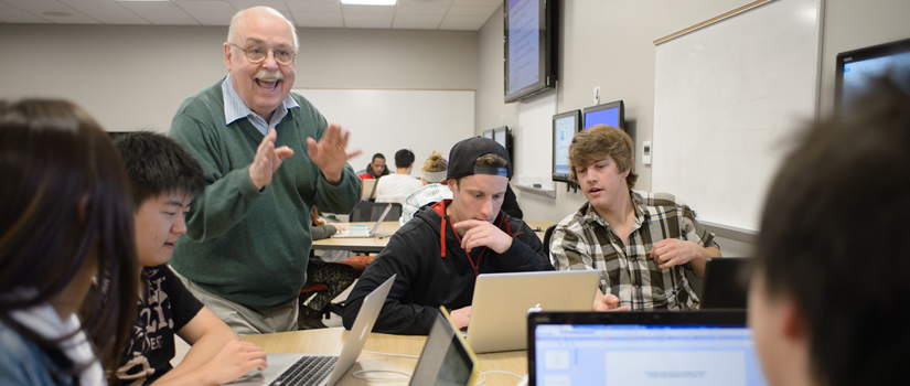 Professor with Students