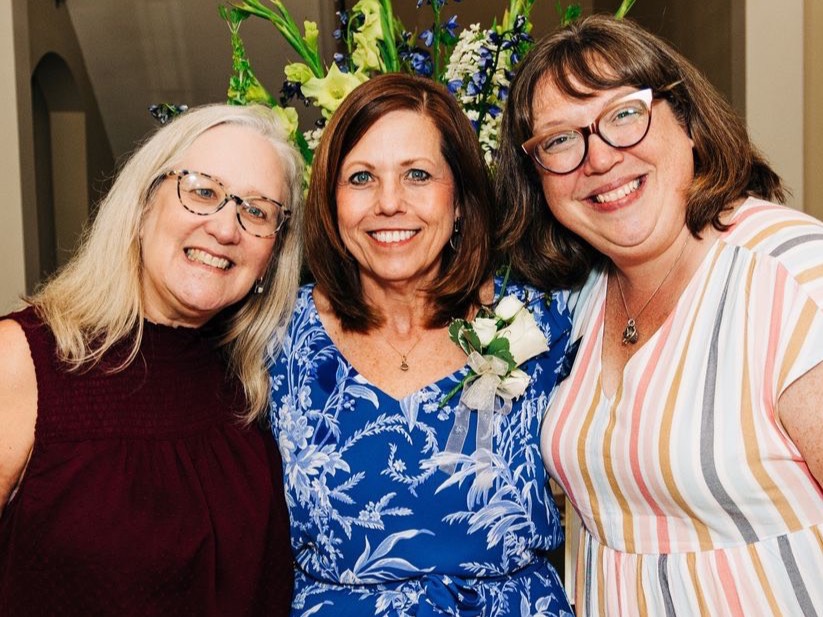 Novella Fortner Beskid with Jan Smoak and Jennifer Bess.