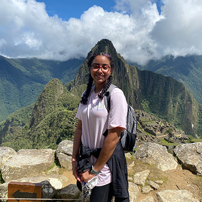 Malika at Machu Picchu, Peru
