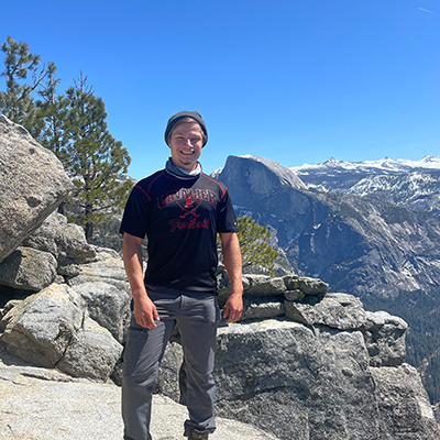 Michael Mull hiking at Yosemite