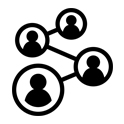 Icon of people connecting with one another