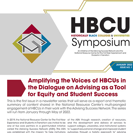 HBCU Newsletter front page