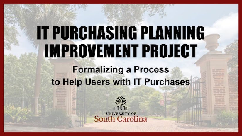 Presentation: IT Purchase Planning Improvement Project