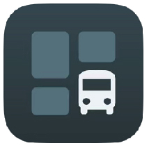 Bus Tracking grid icon