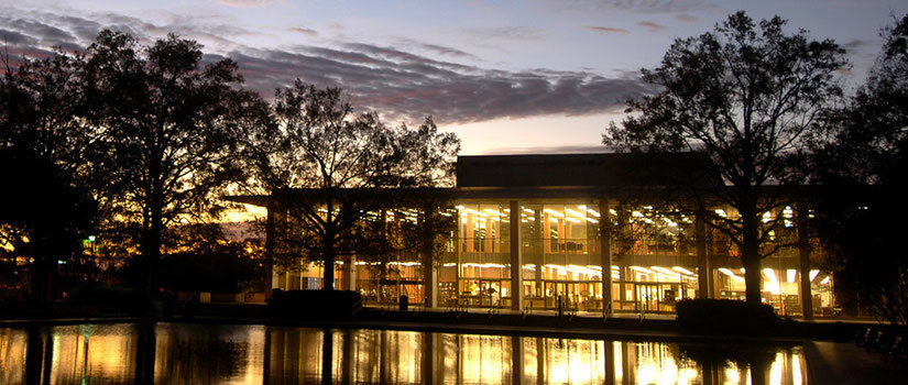 Sunset over the Thomas Cooper Library
