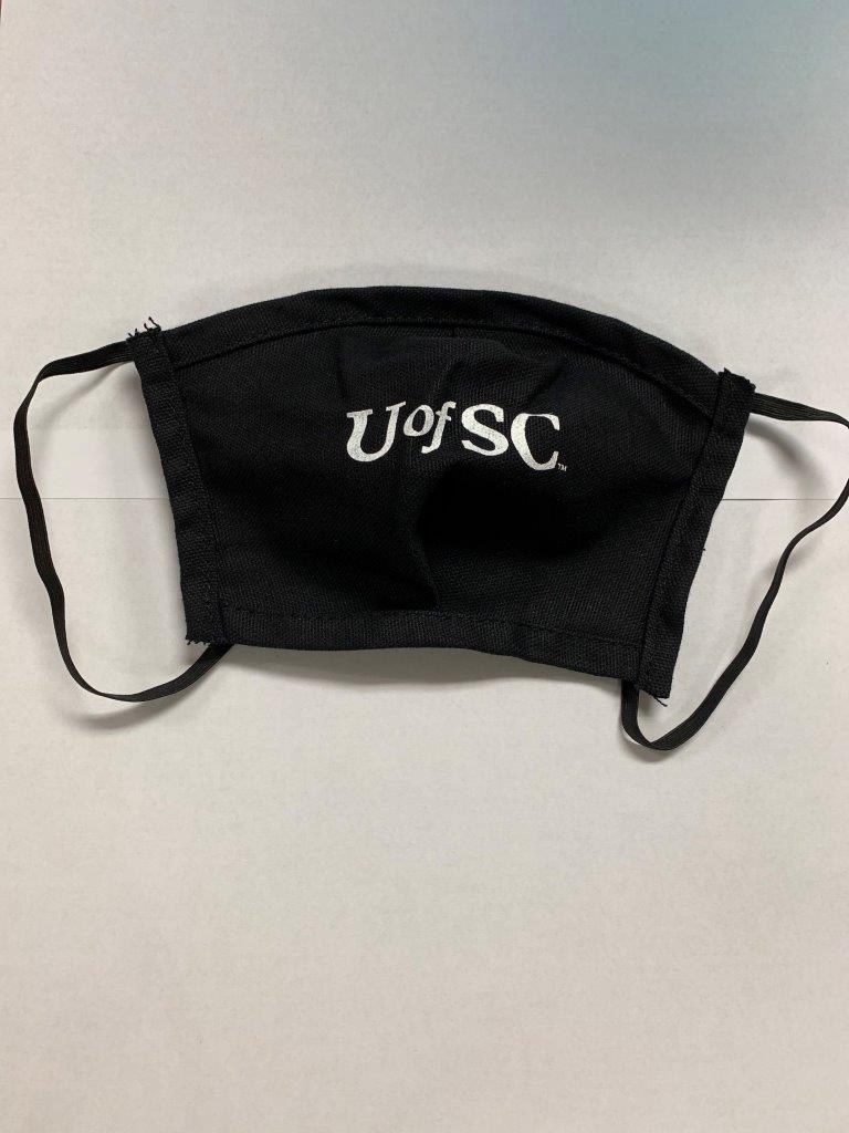 UofSC Canvas Face Cover (Black)
