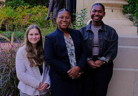 Left to right: Hannah Cambre, Vanessa Nelson-Reed and Tyshawna Cleveland.