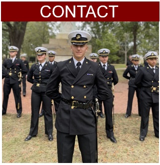 ROTC cadets in Navy uniforms