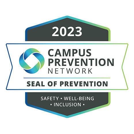 2023 Campus Prevention Network Seal of Prevention - Safety, Well-Being, Inclusion