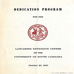 Cover of Dedication Program