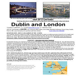 Dublin and London